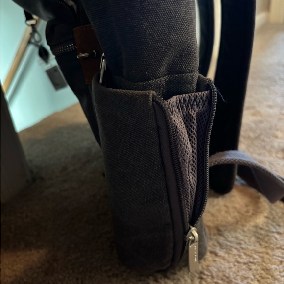 Travelon Charcoal and Tan Backpack - Picture 7 of 8